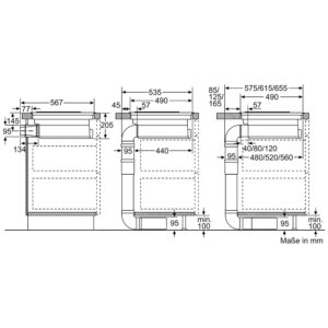 Bếp Từ Kết Hợp Hút Mùi Bosch PXX875D34E Serie 8