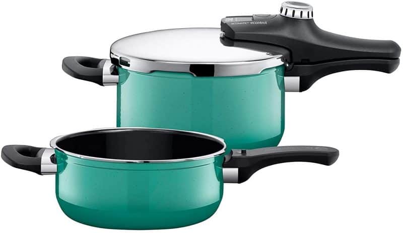 Bộ Nồi Áp Suất Silit Sicomatic T-Plus Duo 4.5+3L Green