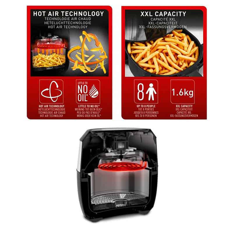 Nồi Chiên Không Dầu Tefal EY701D 8 Nồi Chiên Không Dầu Tefal EY701D