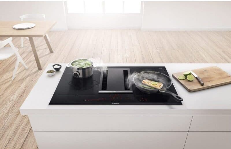 Bếp Từ Kết Hợp Hút Mùi Bosch PXX875D34E