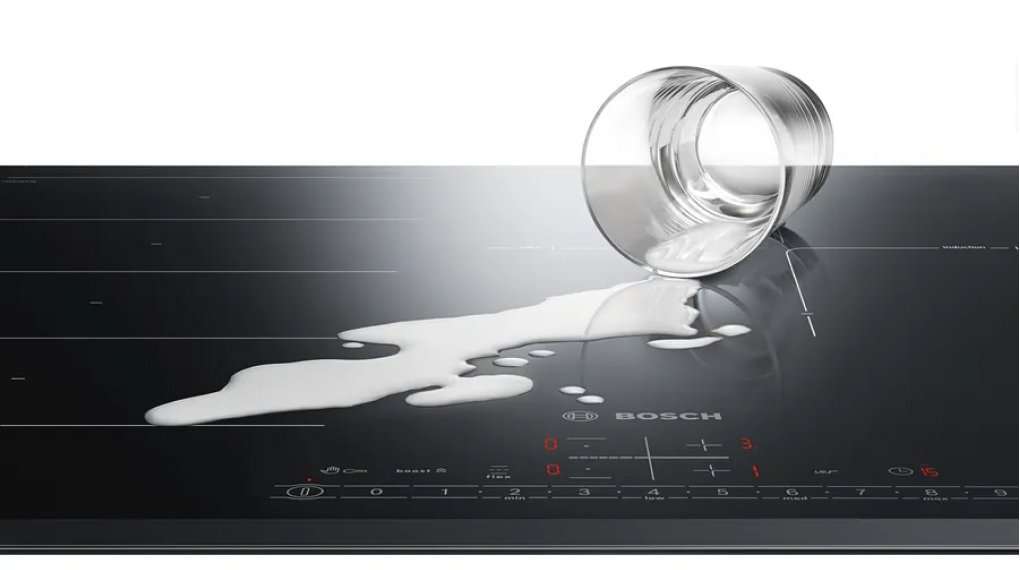 Bếp từ 4 vùng nấu Bosch PXY875DC1E Serie 8 7400W - ReStart: Lưu trữ cài đặt cuối cùng Bếp từ 4 vùng nấu Bosch PXY875DC1E Serie 8 7400W