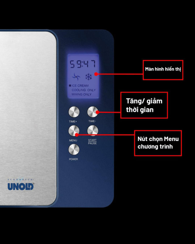 Máy Làm Kem Tươi Unold 48818 5 Máy Làm Kem Tươi Unold 48818