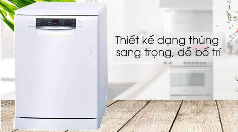Máy Rửa Chén Bát Độc Lập Bosch SMS46NW03E Series 4 6 may rua bat BOSCH SMS46NW03E Gia Dụng Đức Đà Nẵng