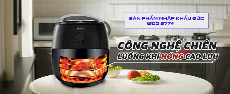 Nồi Chiên Không Dầu Philips HD9630/90-4