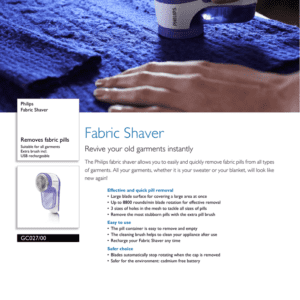 MÁY CẮT VẢI LÔNG XÙ QUẦN ÁO PHILIPS GC027/00 2 PHILIPS GC02700 1 Gia Dụng Đức Đà Nẵng