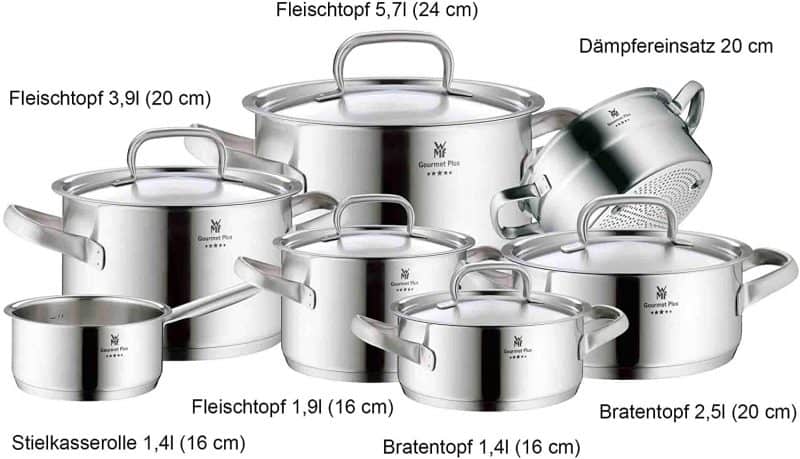 Bộ Nồi WMF Gourmet Plus 7 Món 15 Bộ Nồi Gourmet Plus 7 Món