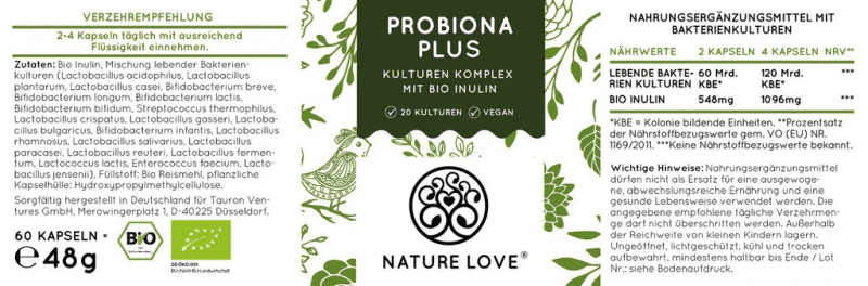 VIÊN NANG LỢI KHUẨN Nature Love Probiona Plus Kulturen Komplex 6 5 1 Gia Dụng Đức Đà Nẵng