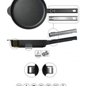 Chảo Woll 1524PLCIB Diamond XR Logic Fry Pans 24cm 3 5 Gia Dụng Đức Đà Nẵng