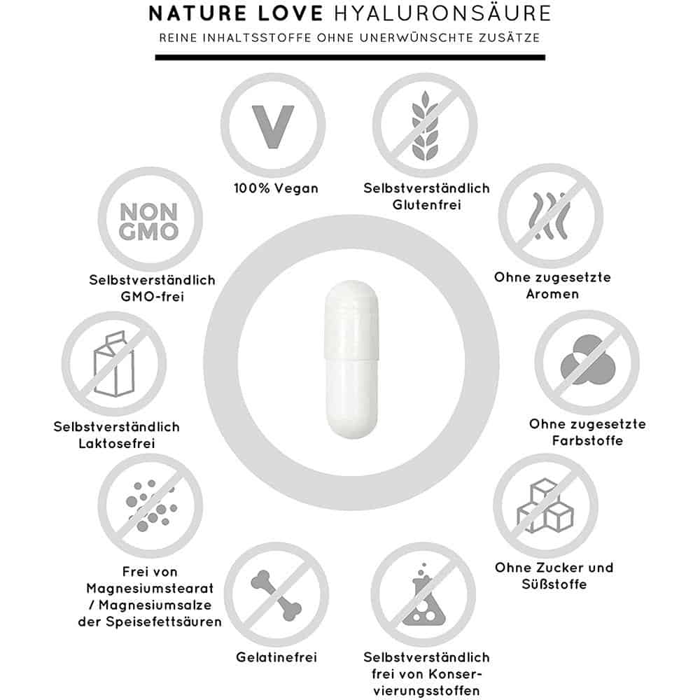 Viên Nang Nature Love Hyaluron 500 - 90 Viên 69g Viên Nang Nature Love Hyaluron 500 - 90 Viên 69g