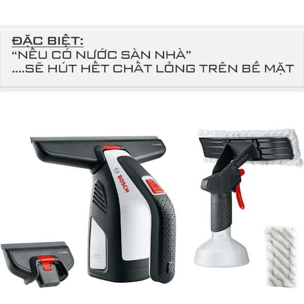 Máy Lau Kính Không Dây Bosch GlassVac 9 Máy Lau Kính Bosch GlassVac nhập khẩu Đức & EU