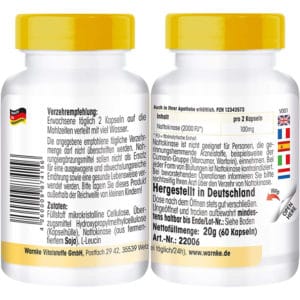 Viên Nang Nattokinase Warnke 50mg - Phòng Chống Đột Quỵ, Tai Biến Mạch Máu Não 3 Viên Nang Nattokinase Warnke 50mg