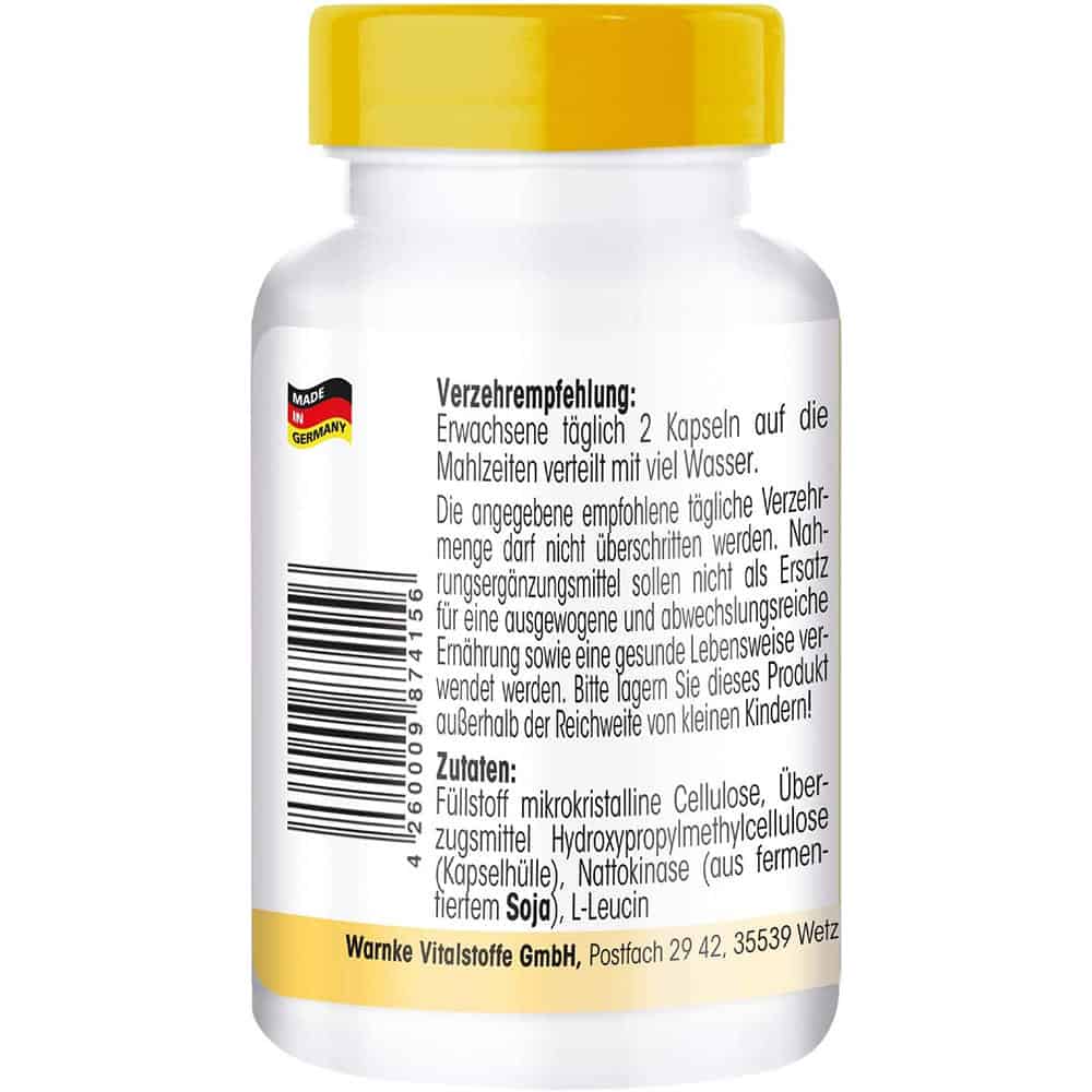 Viên Nang Nattokinase Warnke 50mg - 102 Viên Nang Nattokinase Warnke 50mg