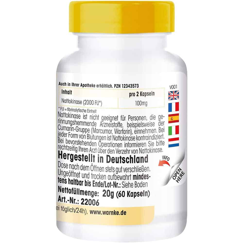 Viên Nang Nattokinase Warnke 50mg - 103 Viên Nang Nattokinase Warnke 50mg