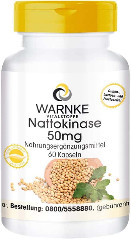 Viên Nang Nattokinase Warnke 50mg - Phòng Chống Đột Quỵ, Tai Biến Mạch Máu Não 11 Viên Nang Nattokinase Warnke 50mg - Phòng Chống Đột Quỵ, Tai Biến Mạch Máu Não