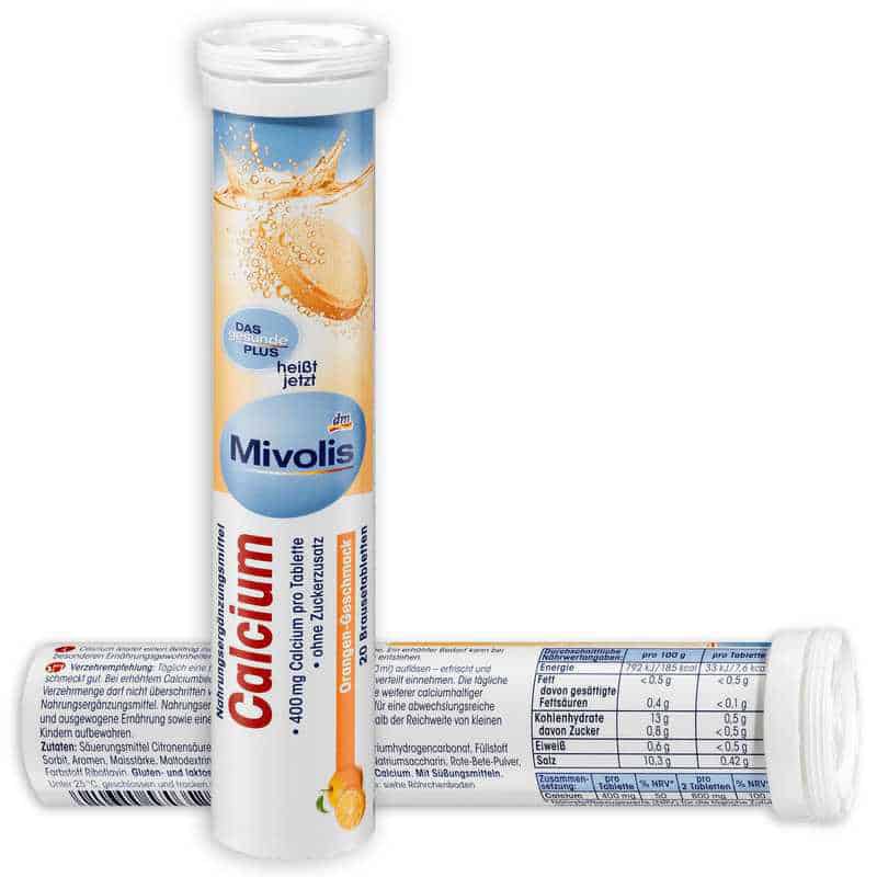 Viên Sủi Mivolis Calcium Bổ Sung Canxi 9 Viên Sủi Mivolis Calcium Bổ Sung Canxi