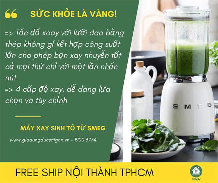 Máy Xay Sinh Tố SMEG BLF01RDEU Red 5 may xay sinhto smeg Gia Dụng Đức Đà Nẵng