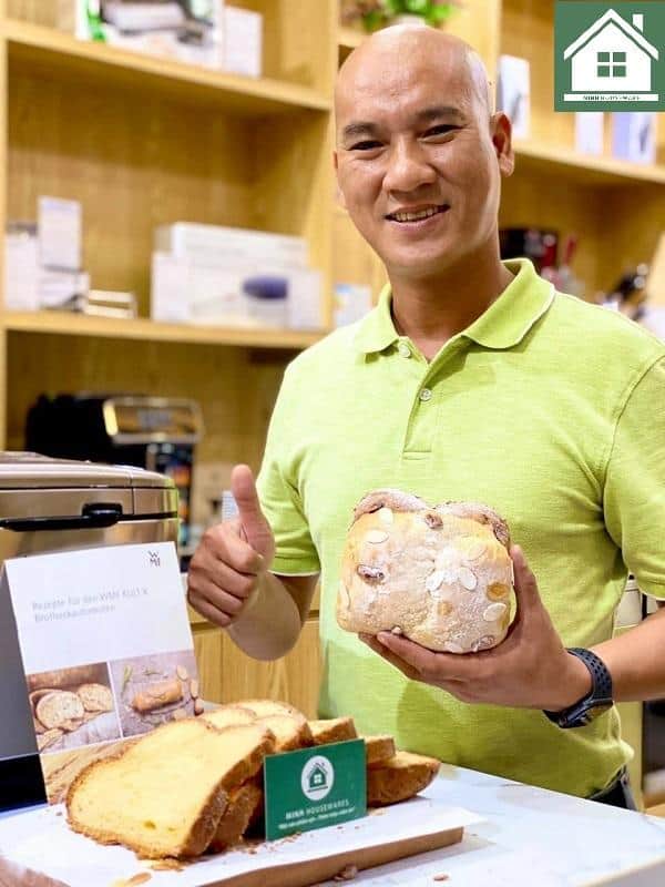 làm bánh mì hoa cúc bằng máy làm bánh mì WMF Kult X