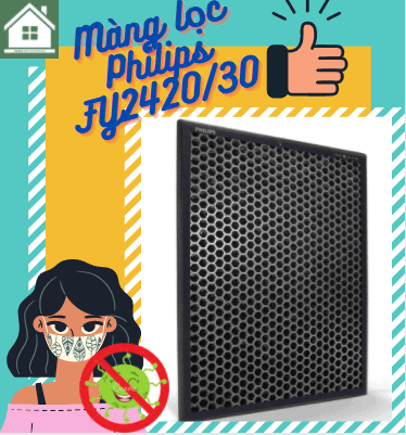 Màng Lọc Không Khí Carbon Filtel Philips FY2420/30 6 màng lọc không khí Philips FY2420/30