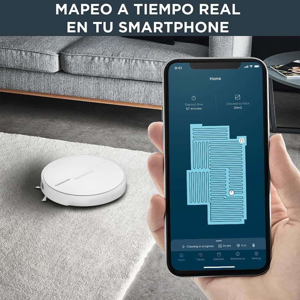 Robot Hút Bụi Và Lau Nhà Rowenta Explorer 60 Connect RR7427 Robot Hút Bụi Và Lau Nhà Rowenta Explorer 60 Connect RR7427