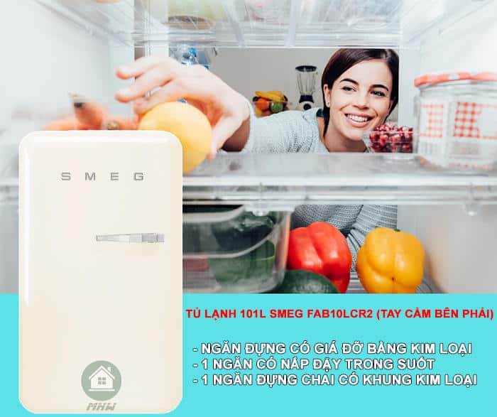 Tủ Lạnh 101L Smeg FAB10LCR2 1 TU LANH 101L SMEG FAB10LCR2 Gia Dụng Đức Đà Nẵng