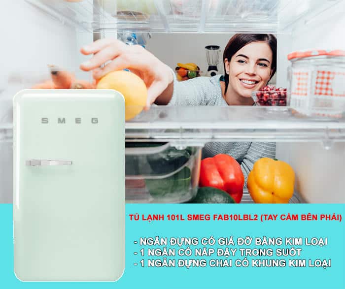 Tủ Lạnh 101L Smeg FAB10RPG2 4 TU LANH 101L SMEG FAB10RPG24 Gia Dụng Đức Đà Nẵng