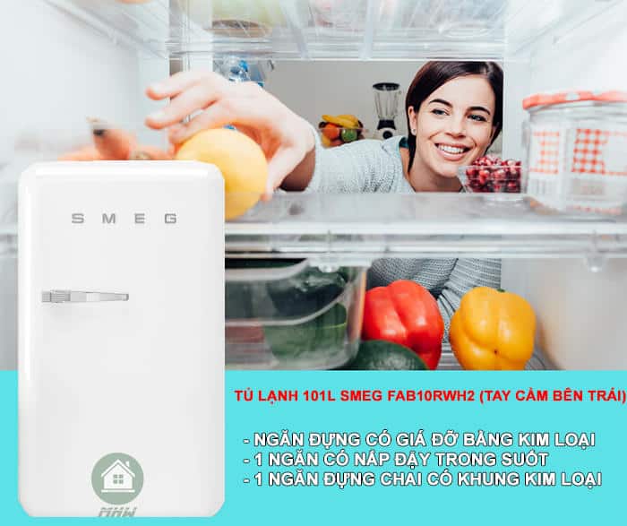 Tủ Lạnh 101L Smeg FAB10RWH2 3 TU LANH 101L SMEG FAB10RWH2 Gia Dụng Đức Đà Nẵng