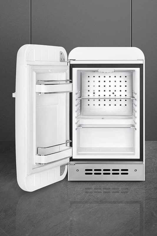 Tủ Lạnh Mini Smeg FAB5LWH3 2 TỦ LẠNH MINI SMEG FAB5LWH3 màu trắng tay cầm bên phải