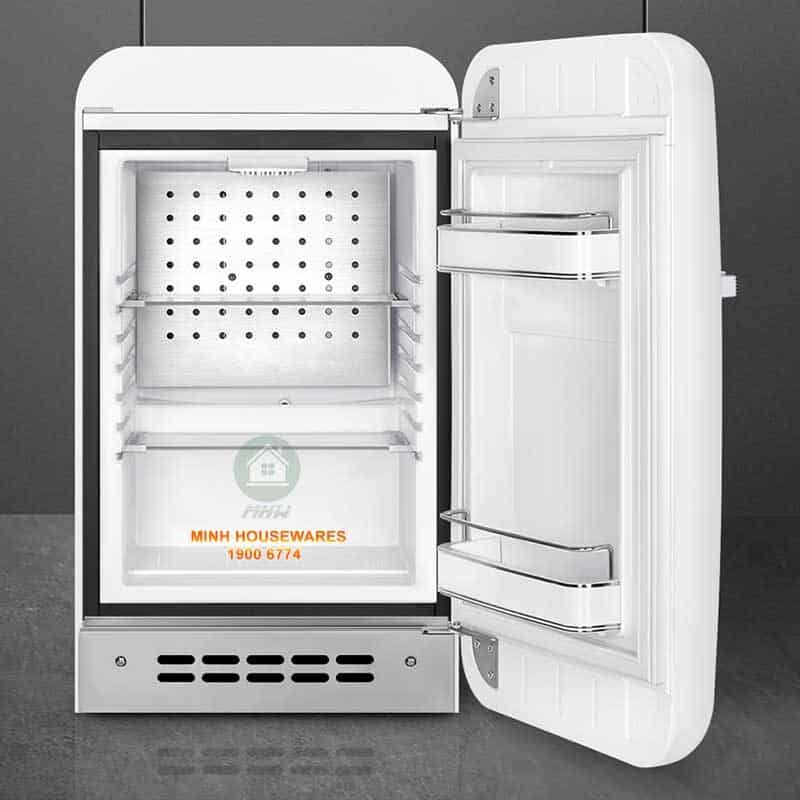 TỦ LẠNH MINI SMEG FAB5RWH3 màu trắng tay cầm bên trái
