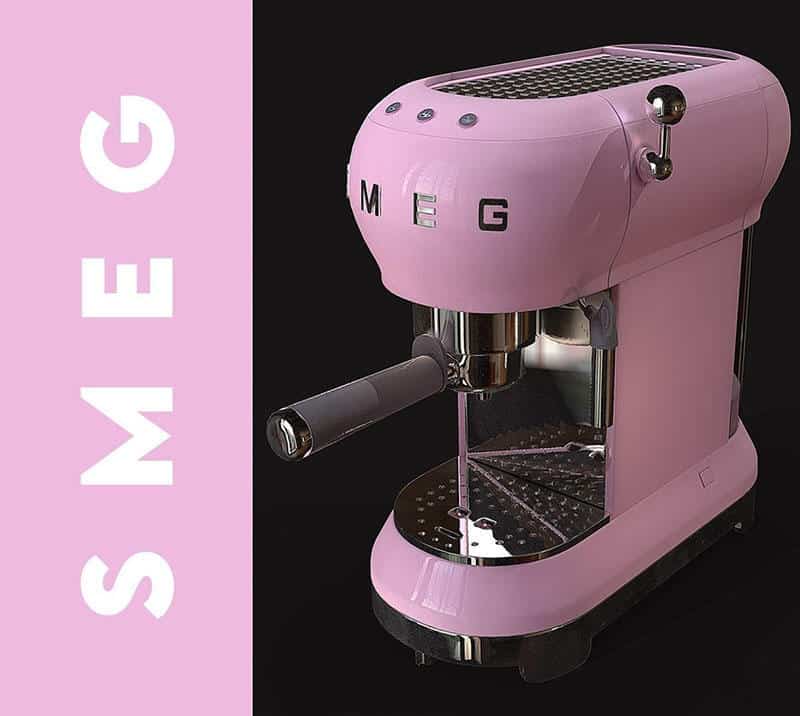 Máy Pha Cafe Smeg ECF01PKEU Pink