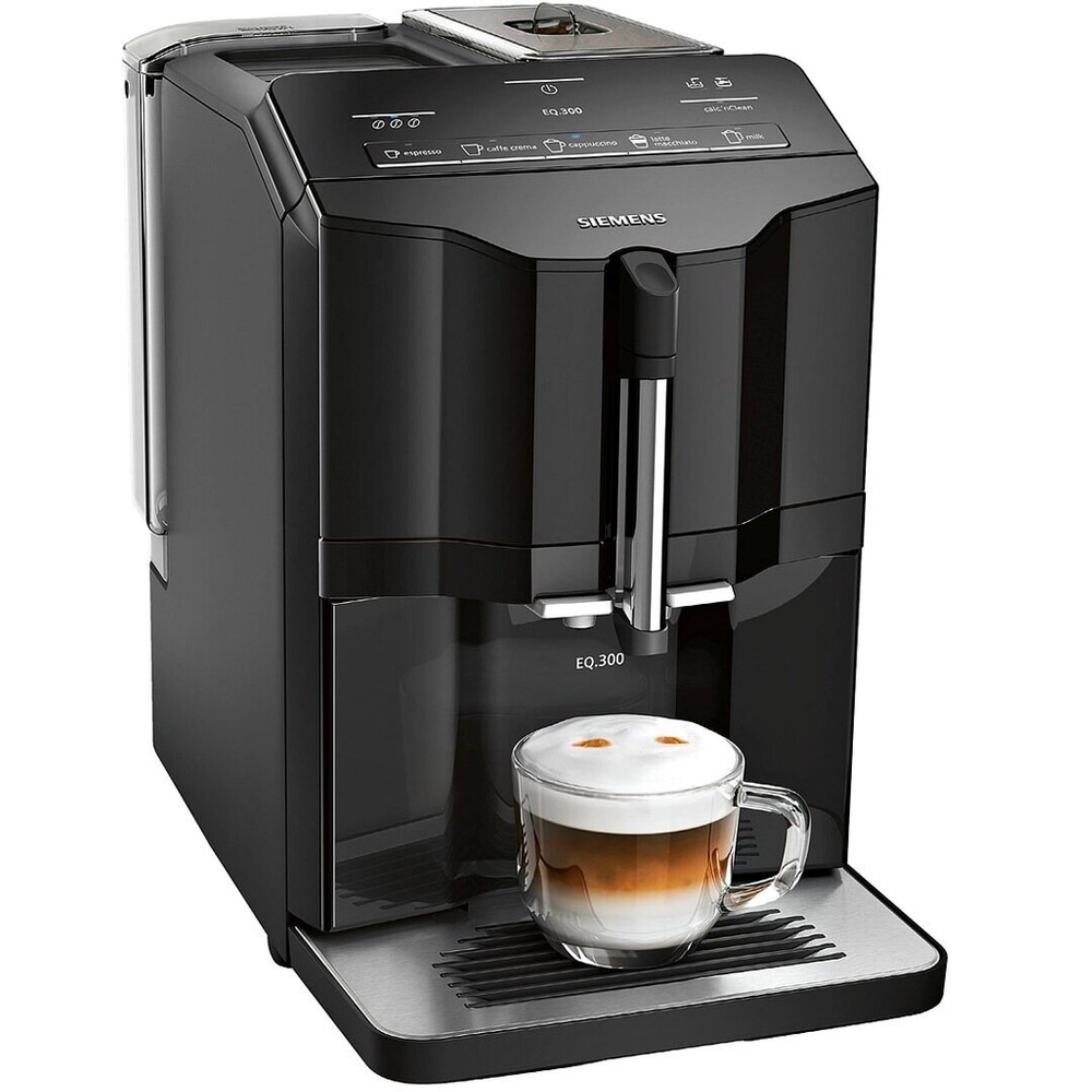 Máy Pha Cafe Tự Động Siemens TI35A509DE EQ.300 Black Pha chế cà phê dễ dàng nhờ màn hình hiển thị CoffeeDirect. Pha mọi cà phê nhanh chóng với chức năng oneTouch. Hạt cà phê được xay mịn để có mùi thơm hoàn hảo với công nghệ ceramDrive. Hương vị hoàn hảo nhờ hệ thống iAroma độc đáo. Tạo bọt sữa dễ dàng và an toàn với milkPerfect. 100% nhập khẩu từ Đức & EU