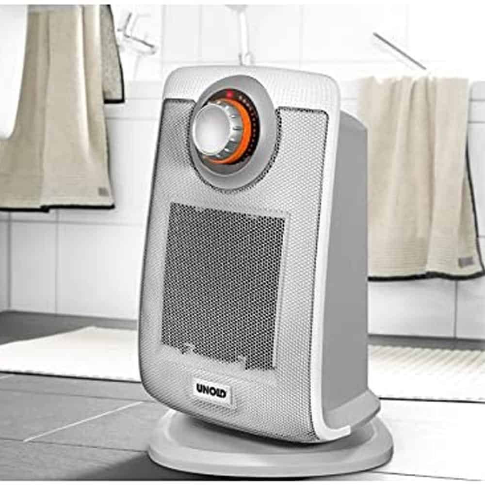 Quạt Sưởi Unold 86440 Kermaik Heizlufter Bad White-3 Quạt Sưởi Unold 86440 Kermaik Heizlufter Bad White