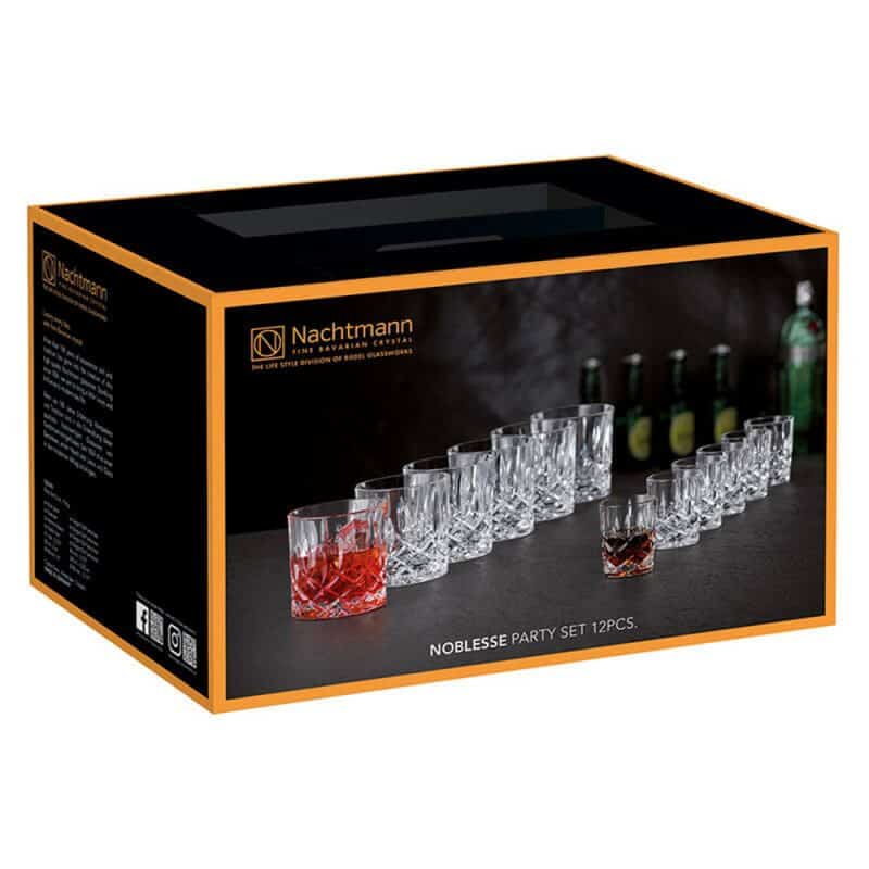 Bộ Cốc Pha lê Nachtmann 102390 Noblesse – 12 Món 8 Bộ Cốc Pha Lê Nachtmann 102390 Noblesse Party 12 Món