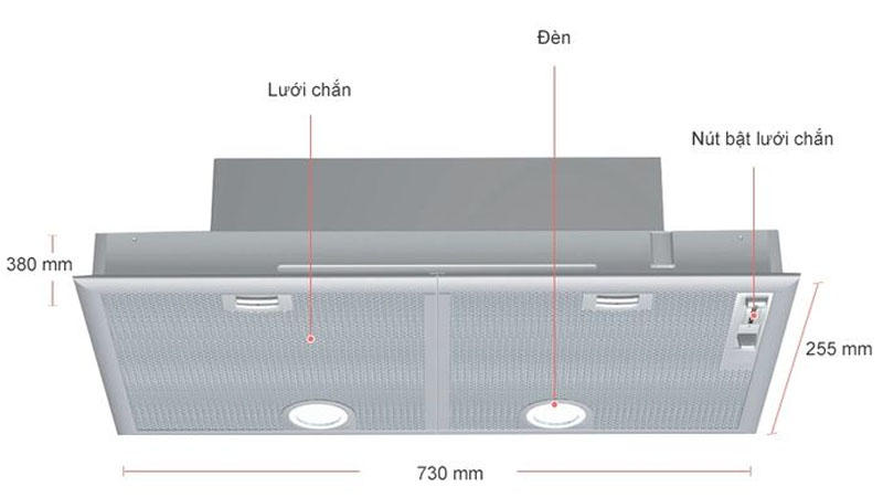 Máy Hút Mùi Âm Tủ Bosch DHL755BL Series 4 11 Máy Hút Mùi Âm Tủ Bosch DHL755BL Series 4