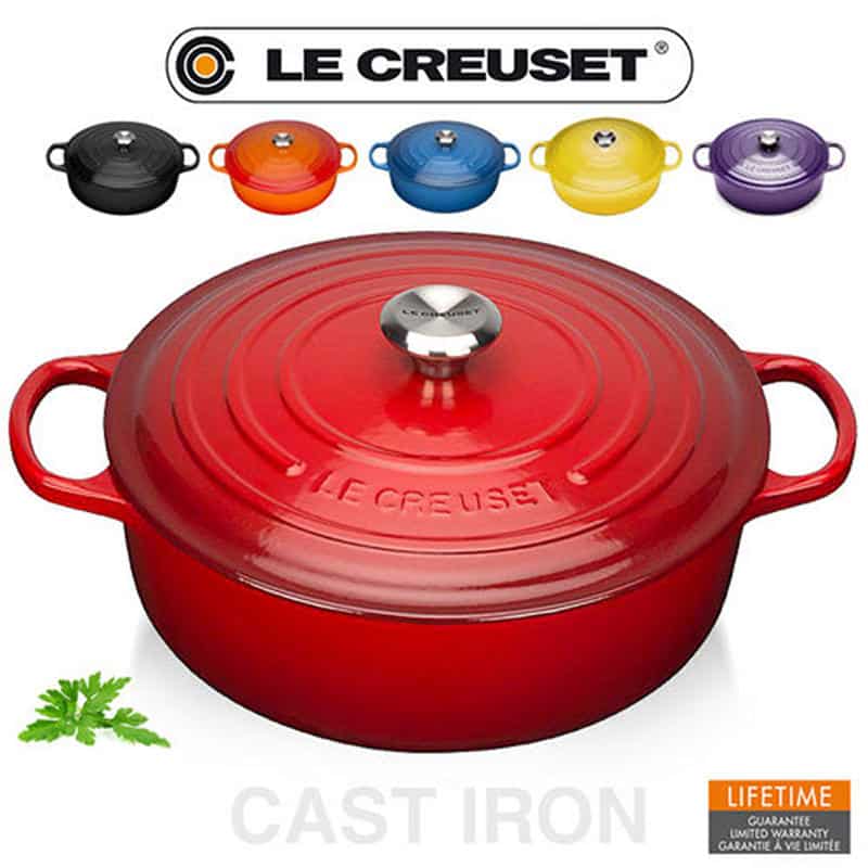 Nồi Gang LeCreuset Bräter Rund Evo 26cm Kirsche 7 Nồi Gang LeCreuset Bräter Rund Evo 26cm Kirsche