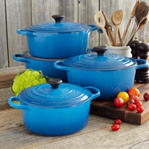 Nồi Gang LeCreuset Bräter Rund Evo 24cm Blue Marseille 4 LeGreusetM1 4 Gia Dụng Đức Đà Nẵng