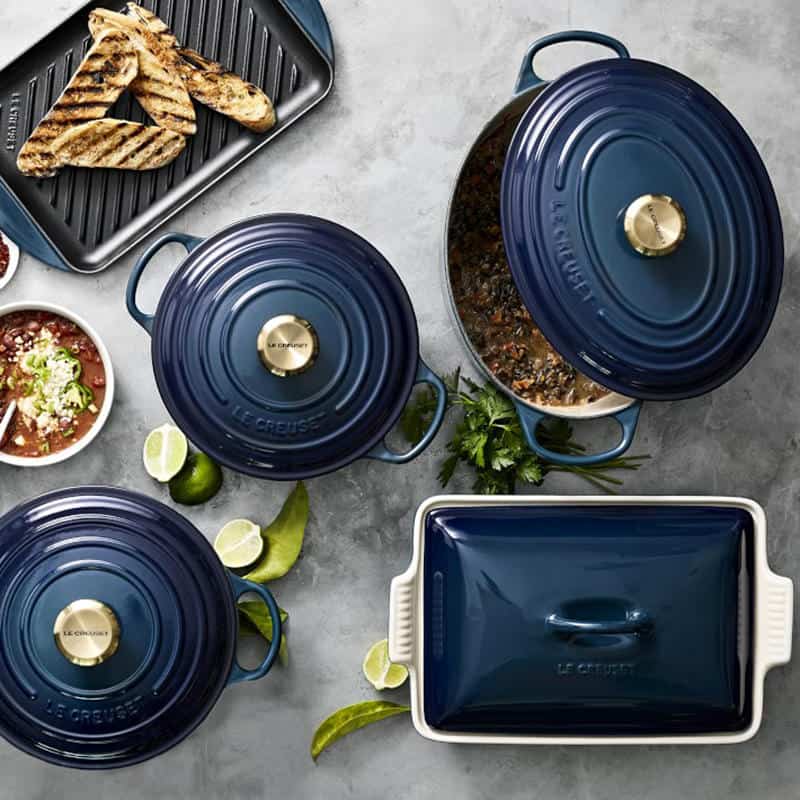 Chảo Nướng Chữ Nhật LeCreuset Grillpfanne Rechteckig Trad 32x22cm Deep Teal