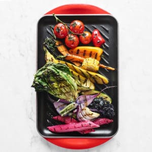 Chảo Nướng Chữ Nhật LeCreuset Grillpfanne Rechteckig Trad. 32x22cm Kirsche 3 LecreusetRK1 4 Gia Dụng Đức Đà Nẵng