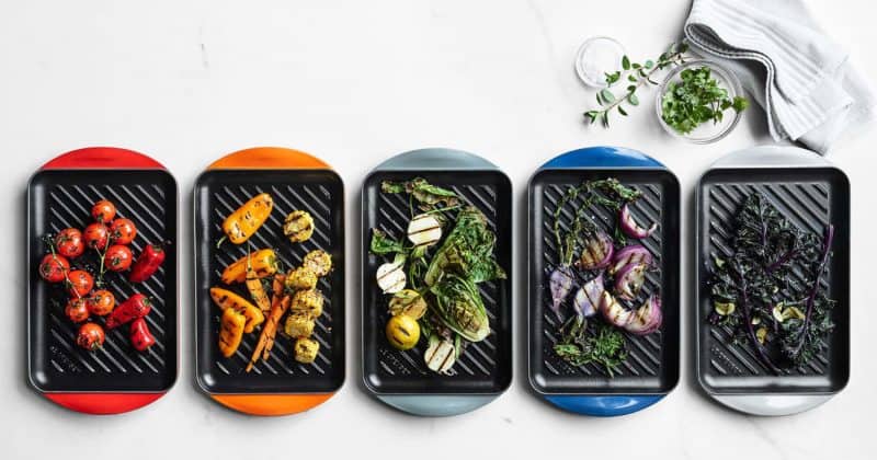 Chảo Nướng Le Creuset 20202321700460 Grillpfanne Rechteckig Trad Chữ Nhật 32x22cm - Karibick (Xanh Dương) - Nhập Khẩu Từ Đức