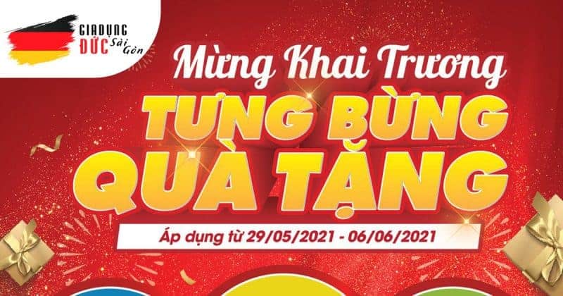 Banner Tưng Bừng Khai Trương Chi Nhánh Gia Dụng Đức Đà Nẵng tại Quận 7