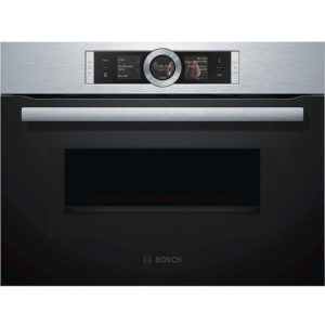 Thương hiệu: BOSCH Mã sản phẩm: CMG636BS1 Xuất xứ: Nhập khẩu Đức & EU Công nghệ EcoClean: Với lớp phủ đặc biệt giúp hấp thụ và phân hủy chất béo tốt. Việc vệ sinh lò sẽ thuận lợi hơn. Công nghệ HotAir 4D: Phân bố nhiệt độ đều khắp khoang lò, giúp chế biến món ăn ngon hơn. Thiết kế 2 trong 1: Sự kết hợp lò vi sóng và nướng mang lại hiệu quả nấu ăn tốt hơn, tiết kiệm không gian, thời gian. Chế độ nấu tự động: Nhiệt độ và thời gian sẽ được điều chỉnh phù hợp theo từng món ăn. Màn hình cảm ứng TFT hiển thị sắc nét. Dung tích: 45L 100% nhập khẩu từ Đức & EU Bảo hành: 12 Tháng