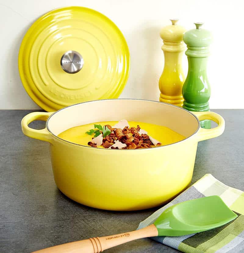 Nồi Gang LeCreuset Evo Màu Vàng 20cm/2,4l 7 Nồi Gang LeCreuset Evo Màu Vàng 20cm/2.4l