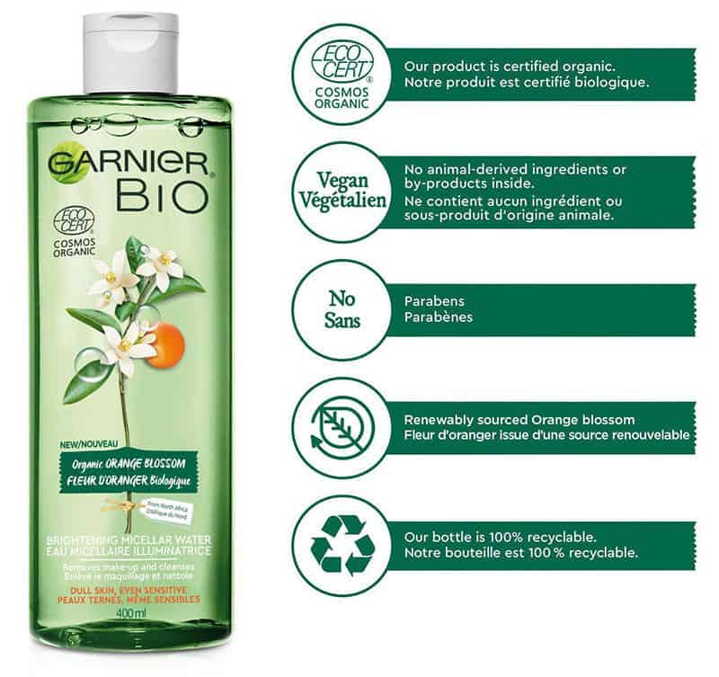 Tẩy Trang Garnier Bio Micellar 28T201 ALL-IN-1 Hoa Cam