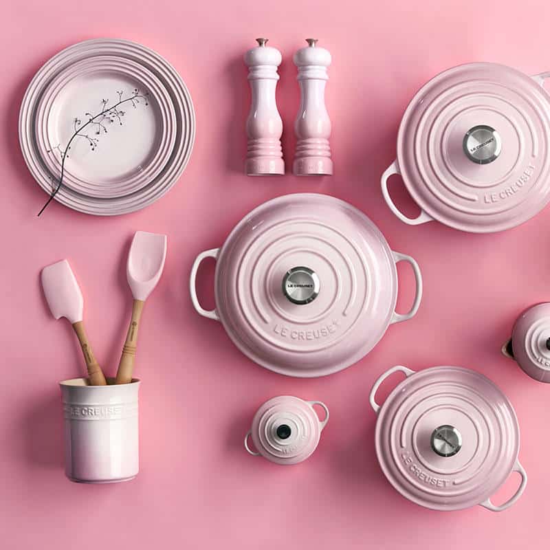 Nồi Gang LeCreuset La Marmite 24cm Shell Pink ( Màu Hồng)
