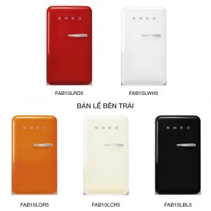 Tủ lạnh mini Smeg 122 lít FAB10 màu trơn 2 tu lanh smeg fab10rrd5 red 122l 19 Gia Dụng Đức Đà Nẵng