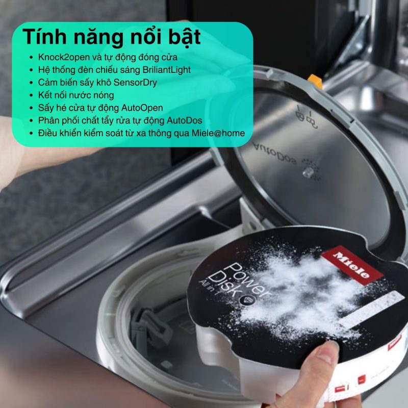 Máy rửa bát âm tủ Miele G7590 SCVi AutoDos 13 Máy rửa bát Miele G7590 SCVi AutoDos
