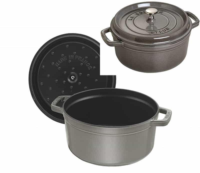 Nồi Gang Staub Round Cocotte Graphite Grey 24cm