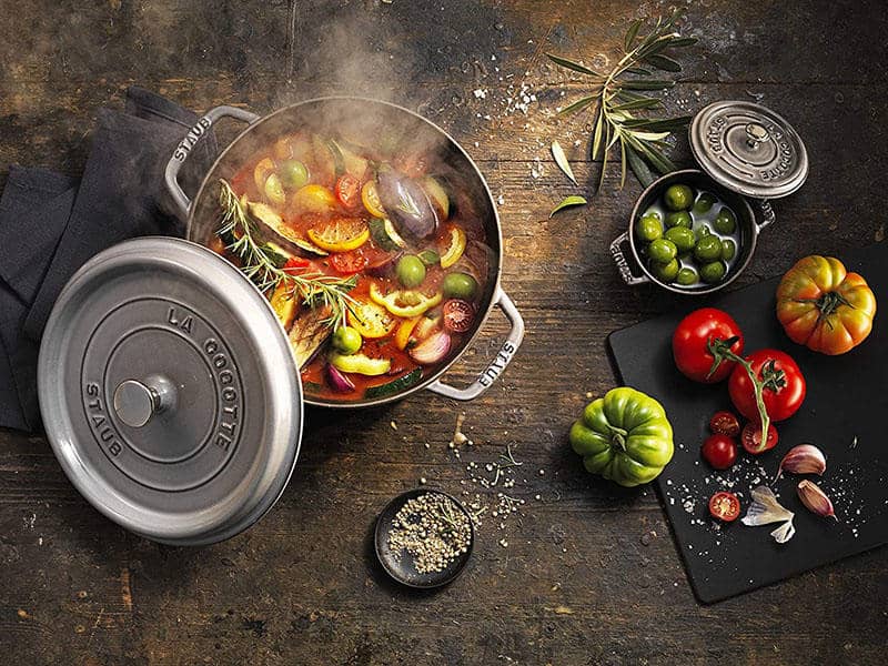 Nồi Gang Staub Round Cocotte Graphite Grey 24cm