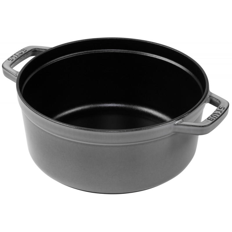 Nồi Gang Staub Round Cocotte Graphite Grey 24cm
