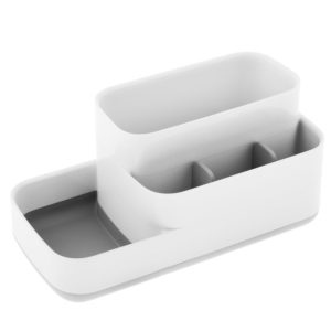 Khay Đựng Bàn Chải Mỹ Phẩm Nhà Tắm Joseph Joseph 70513 EasyStore Trắng Xám