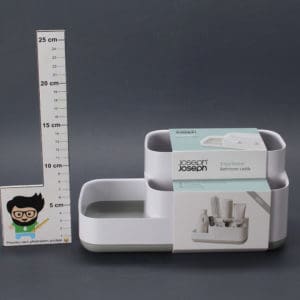 Khay Đựng Bàn Chải Mỹ Phẩm Nhà Tắm Joseph Joseph 70513 EasyStore Trắng Xám 3 Khay Đựng Bàn Chải Mỹ Phẩm Nhà Tắm Joseph Joseph 70513 EasyStore Trắng Xám